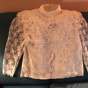 Vintage Jessica McClintock Lace Blouse
